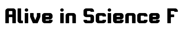 Alive in Science Fiction font preview
